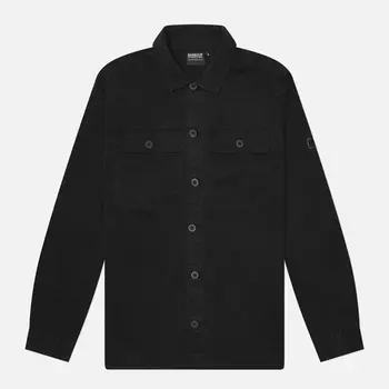 Мужская рубашка Barbour Arlo Overshirt, цвет чёрный, размер M