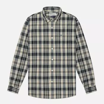 Мужская рубашка Barbour Clifton Madras Relaxed, цвет синий, размер XL