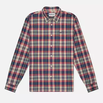 Мужская рубашка Barbour Clifton Madras Relaxed, цвет красный, размер XXL