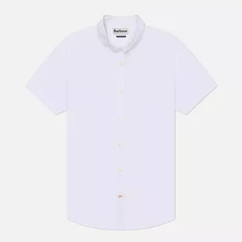Мужская рубашка Barbour Crest Poplin Tailored Short Sleeved, цвет белый, размер L