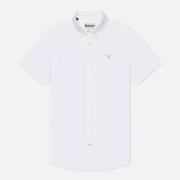 Мужская рубашка Barbour Oxford Tailored Short Sleeved, цвет белый, размер L