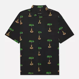 Мужская рубашка Bronze 56K Bankers Lamp Rayon, цвет чёрный, размер XL