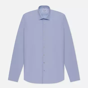Мужская рубашка Calvin Klein Jeans Twill Easy Care Fitted, цвет голубой, размер 43