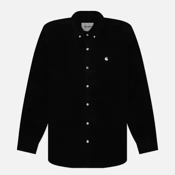 Мужская рубашка Carhartt WIP Madison Cord, цвет чёрный, размер S