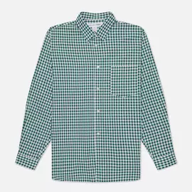 Мужская рубашка Comme des Garcons SHIRT Forever Gingham, цвет зелёный, размер L
