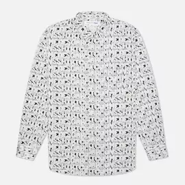 Мужская рубашка Comme des Garcons SHIRT x KAWS Print E, цвет белый, размер M