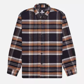 Мужская рубашка Edwin Sebastian, цвет коричневый, размер S