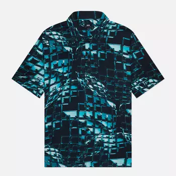 Мужская рубашка Edwin World Of Tomorrow All Over Print Twill, цвет синий, размер XXL