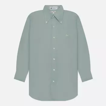 Мужская рубашка Evisu Nashville 3 Button-Down Chambray, цвет зелёный, размер XL