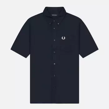 Мужская рубашка Fred Perry Oxford Regular Short Sleeve, цвет синий, размер S