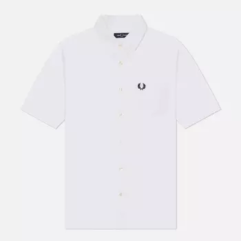 Мужская рубашка Fred Perry Oxford Regular Short Sleeve, цвет белый, размер L