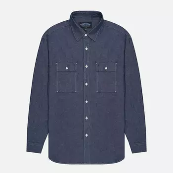 Мужская рубашка FrizmWORKS Cigarette Pocket Chambray, цвет синий, размер XL
