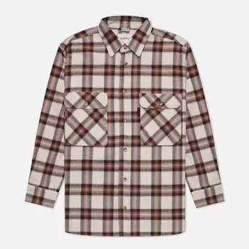 Мужская рубашка Gramicci Flannel, цвет бежевый, размер M