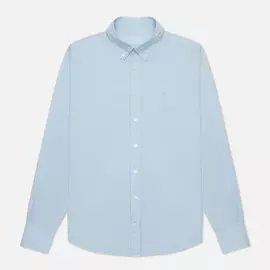 Мужская рубашка Hackett Garment Dye Oxford, цвет голубой, размер XL