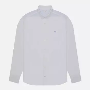 Мужская рубашка Hackett Garment Dyed Linen B Slim Fit, цвет белый, размер XXL