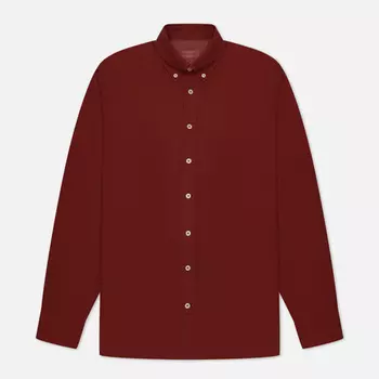 Мужская рубашка Hackett Garment Dyed Oxford Slim Fit Logo, цвет красный, размер XXL