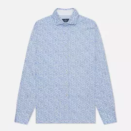 Мужская рубашка Hackett Palmtree Print, цвет голубой, размер L