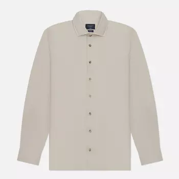 Мужская рубашка Hackett Piece Dyed Soft Twill, цвет бежевый, размер L