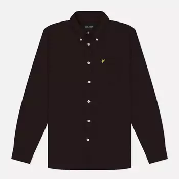 Мужская рубашка Lyle & Scott Plain Oxford, цвет коричневый, размер XXL
