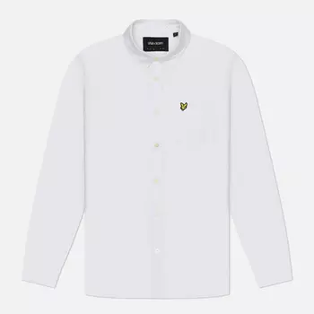 Мужская рубашка Lyle & Scott Plain Oxford, цвет белый, размер L