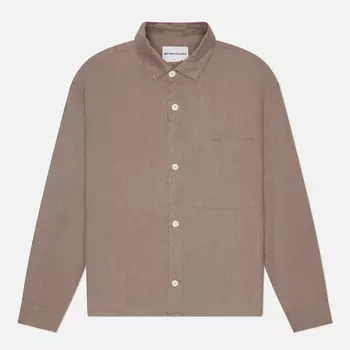 Мужская рубашка MKI Miyuki-Zoku Linen Box Dress, цвет коричневый, размер XXL