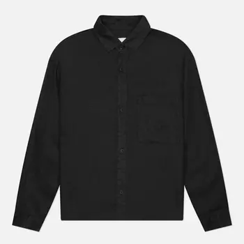 Мужская рубашка MKI Miyuki-Zoku Linen Box Dress, цвет чёрный, размер M