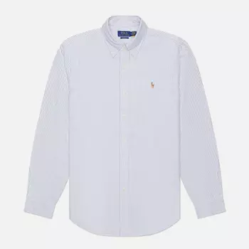 Мужская рубашка Polo Ralph Lauren Classic Oxford Custom Fit, цвет голубой, размер S