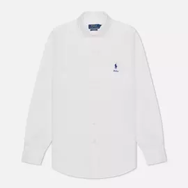 Мужская рубашка Polo Ralph Lauren Custom Fit Classic Oxford Embroidered Logo, цвет белый, размер XL