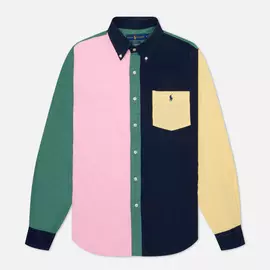 Мужская рубашка Polo Ralph Lauren Custom Fit Corduroy Fun, цвет зелёный, размер L