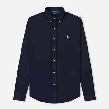 Мужская рубашка Polo Ralph Lauren Featherweight Mesh Oxford, цвет синий, размер S