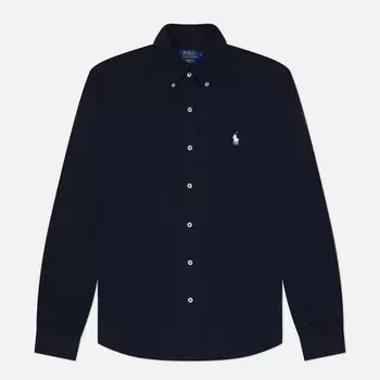 Мужская рубашка Polo Ralph Lauren Featherweight Mesh Oxford, цвет синий, размер M