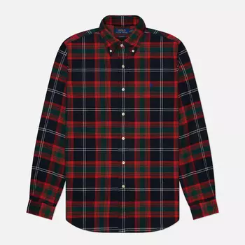 Мужская рубашка Polo Ralph Lauren Plaid Brushed Flannel Classic Fit, цвет красный, размер L