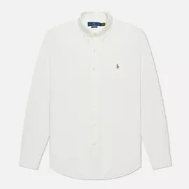 Мужская рубашка Polo Ralph Lauren Slim Fit Chambray, цвет белый, размер XXS