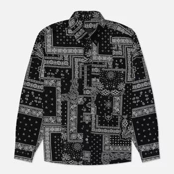 Мужская рубашка SOPHNET. Patch Work Big B.D., цвет чёрный, размер M