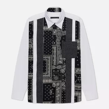 Мужская рубашка SOPHNET. Vertical Paneled Big, цвет чёрный, размер M