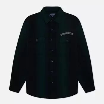 Мужская рубашка thisisneverthat Striped Flannel, цвет зелёный, размер XL