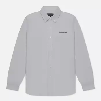 Мужская рубашка thisisneverthat T-Logo Oxford, цвет серый, размер M