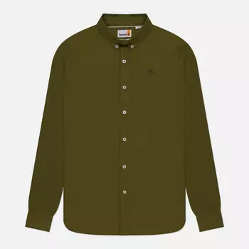 Мужская рубашка Timberland Mill River, цвет зелёный, размер S