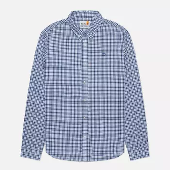 Мужская рубашка Timberland Stretch Poplin Gingham, цвет голубой, размер XXL