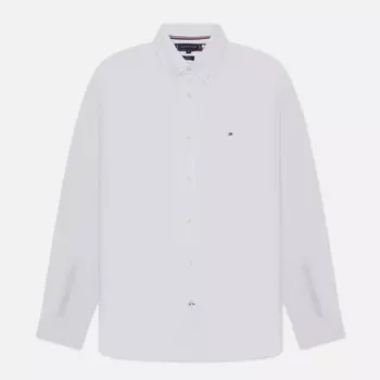 Мужская рубашка Tommy Hilfiger Core 1985 Flex Oxford Regular Fit, цвет белый, размер M