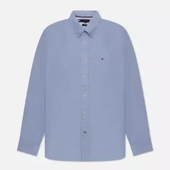 Мужская рубашка Tommy Hilfiger Core 1985 Flex Oxford Stripe Regular Fit, цвет голубой, размер L