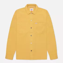 Мужская рубашка Tommy Jeans Lightweight Twill Overshirt, цвет жёлтый, размер S