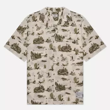 Мужская рубашка Woolrich Zavikon, цвет бежевый, размер XXL