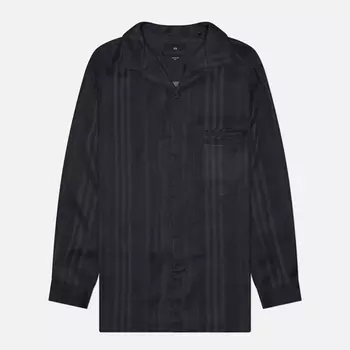 Мужская рубашка Y-3 3-Stripes Cupro, цвет чёрный, размер M