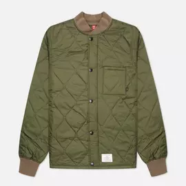Мужская стеганая куртка Alpha Industries Quilted Utility, цвет оливковый, размер M