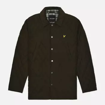 Мужская стеганая куртка Lyle & Scott Quilted, цвет оливковый, размер L