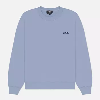 Мужская толстовка A.P.C. Boxy Petit V.P.C., цвет голубой, размер XXL