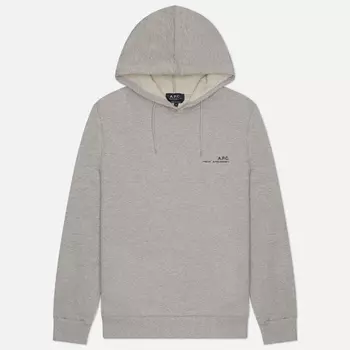 Мужская толстовка A.P.C. Item H Рoodie, цвет серый, размер XXL