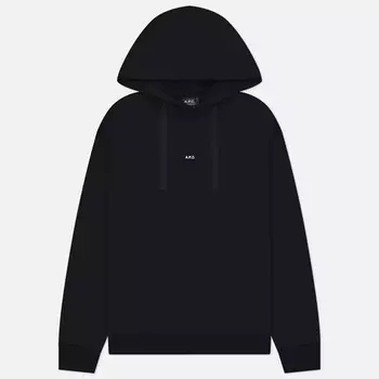 Мужская толстовка A.P.C. Larry Hoodie, цвет чёрный, размер XXL