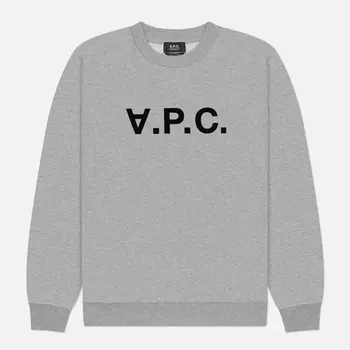 Мужская толстовка A.P.C. Standard Grand V.P.C. GOTS, цвет серый, размер XXL